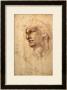 Study Of A Head (Charcoal) Inv.1895/9/15/498 (W.1) by Michelangelo Buonarroti Limited Edition Print
