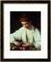 A Young Boy Peeling An Apple by Caravaggio Limited Edition Print