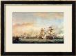 Battle Of The Saints, 1782 by Thomas Whitcombe Limited Edition Pricing Art Print