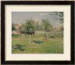 Woman In The Meadow At Eragny, Spring, 1887 by Camille Pissarro Limited Edition Print