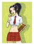 Anime School Girl by Harry Briggs Limited Edition Print