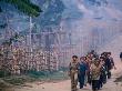 Khun Sa Young Recruits Marching To Agricultural Classes, Myanmar by Alain Evrard Limited Edition Print