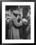 Soldier Passionately Kissing His Girlfriend While Saying Goodbye In Pennsylvania Station by Alfred Eisenstaedt Limited Edition Print