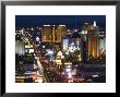 Neon Lights Of The The Strip At Night, Las Vegas, Nevada, United States Of America, North America by Kober Christian Limited Edition Print
