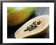 Papaya (Pawpaw) Sliced Open To Show Black Seeds by Lee Frost Limited Edition Pricing Art Print