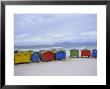 Beach Huts, Muizenberg, Near Cape Town, Cape Peninsula, South Africa by Fraser Hall Limited Edition Print