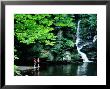 Boys Fishing By Deer Leap Falls, Delaware Water Gap, Pennsylvania by Margie Politzer Limited Edition Print