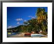 Boats On Shore Of Grand Anse Beach, St. George's, St. George, Grenada by Margie Politzer Limited Edition Print