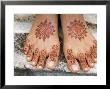 Henna Painting On Feet Of Young Girl by Anders Blomqvist Limited Edition Print