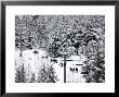 Chairlift In The Snow, Alyeska Ski Resort by Mark Newman Limited Edition Pricing Art Print