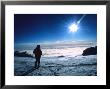 Climber Watches The Midnight Sun Set From High Camp On Denali, Alaska by Bill Hatcher Limited Edition Print