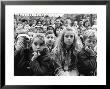 Audience Of Children Sitting Very Still, With Rapt Expressions, Watching Puppet Show At Tuileries by Alfred Eisenstaedt Limited Edition Print