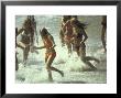 Bikini Clad Teens Frolicking In Surf At Beach by Co Rentmeester Limited Edition Pricing Art Print