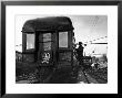Workman Cleaning Car Of The Capitol Limited In Yard At Union Station by Alfred Eisenstaedt Limited Edition Print