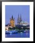Dom And Gros St. Martin Church, Cologne, Germany, Europe by Charles Bowman Limited Edition Print