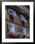Wooden Chalet With Flowers, Hallstatt, Austria, Europe by Jean Brooks Limited Edition Pricing Art Print