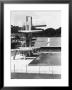 Diving Board Of An Olympic Sized Swimming Pool In A Sporting Facility by A. Villani Limited Edition Print