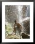 Young Man Enjoys Refreshing Tar Creek Waterfalls, California by Rich Reid Limited Edition Pricing Art Print