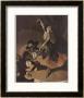 Woman Dancing The Fandango On A Table To The Accompaniment Of A Guitar by Ferdinand Von Reznicek Limited Edition Print