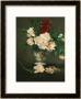 Vase With Peonies On A Pedestal, 1864 by Edouard Manet Limited Edition Print