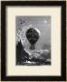 Frontispiece To Five Weeks In A Balloon By Jules Verne by Ã‰Douard Riou Limited Edition Print