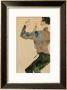 Self-Portrait With Raised Arms, Rear View, 1912 by Egon Schiele Limited Edition Print