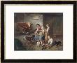 Playing With The Puppies by Adolf Eberle Limited Edition Pricing Art Print
