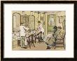 The Interior Of A Barber's Shop: Customers Wait While Others Are Attended To by Francis Bedford Limited Edition Print