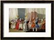 English Tea In The Salon Des Quatre Glaces At The House Of The Prince De Conti Palais Du Temple by Michel Barthelemy Ollivier Limited Edition Print