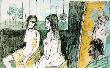 Ateiier A La Toile Jaune by Jean Jansem Limited Edition Print