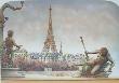 Paris, Tour Eiffel Depuis Le Pont Alexandre Iii by Rolf Rafflewski Limited Edition Print