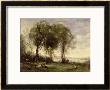 The Goatherds Of Castel Gandolfo, 1866 by Jean-Baptiste-Camille Corot Limited Edition Print