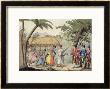 Captain Samuel Wallis Being Received By Queen Oberea On The Island Of Tahiti by Gallo Gallina Limited Edition Print