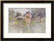 Japanese Couple In A Garden by Warwick Goble Limited Edition Pricing Art Print