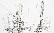 Lithograph From Derriere Le Miroir No. 127 by Alberto Giacometti Limited Edition Print