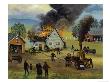 Burning Farmhouse by Konstantin Rodko Limited Edition Pricing Art Print