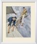Two Sailors In The Rigging Raising A Sail by Sidney Riesenberg Limited Edition Print