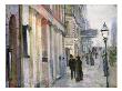 The Corner Of Karl Johan And Dronningens (Queens) Street (Oil On Canvas) by Christian Krohg Limited Edition Print