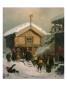 Christmas Custom, 1846 (Oil On Canvas) by Adolphe Tidemand Limited Edition Print