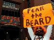 Texas Rangers V San Francisco Giants, Game 1: A Fan Of The San Francisco Giants Hold Signs by Christian Limited Edition Print