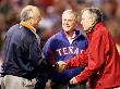 San Francisco Giants V Texas Rangers, Game 4: George H.W. Bush,George W. Bush,Nolan Ryan by Christian Petersen Limited Edition Print