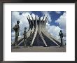 Cathedral, Brasilia, Unesco World Heritage Site, Brazil, South America by Walter Rawlings Limited Edition Print
