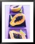 Papaya Halves And Lime Wedges by Maja Smend Limited Edition Print