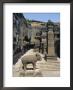 Massive Elephant And Column In Nw Of Courtyard, Kailasa Temple, Ellora, Maharashtra, India by Richard Ashworth Limited Edition Print