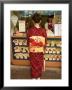 Girl In Kimono, Yukata Buying Crepe, Kyoto City, Honshu, Japan by Christian Kober Limited Edition Print
