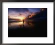 Man Jogging On Seminyak Beach At Sunset Seminyak, Bali, Indonesia by John Borthwick Limited Edition Pricing Art Print