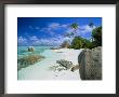 Granite Outcrops On Tropical Beach, Anse Source D'argent, La Digue, Seychelles by Lee Frost Limited Edition Print