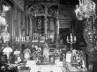 Rumanian King Carol Ii's Desk In The Opulent Study Of His Peles Palace by Margaret Bourke-White Limited Edition Print