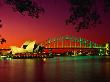 Opera House And Harbour Bridge At Sunset, From Macquaries Point, Sydney, New South Wales, Australia by Barnett Ross Limited Edition Print