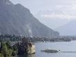 Boat On Lake Geneva Approaches The Chateau De Chillon by Thomas J. Abercrombie Limited Edition Print